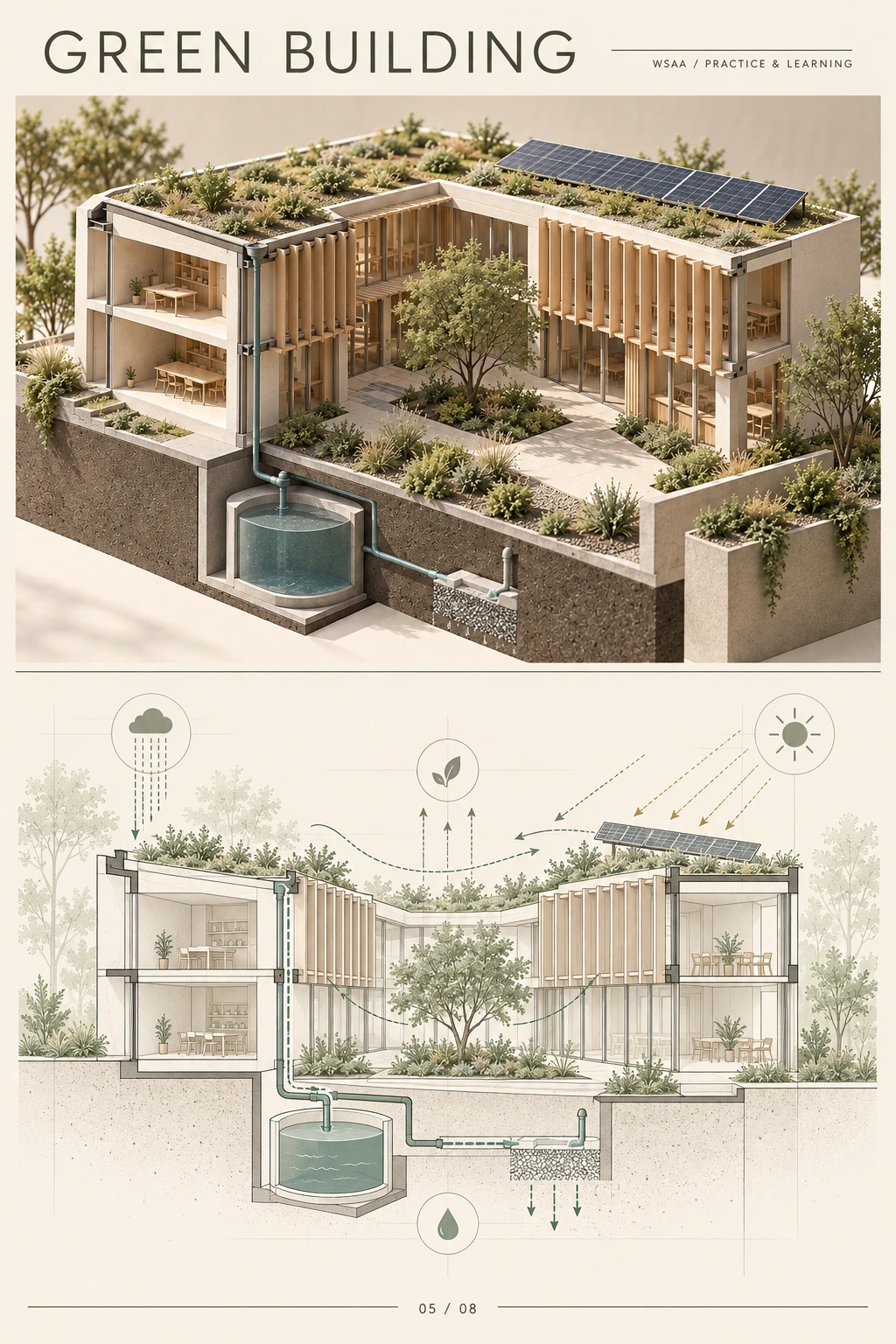 教程五：綠建築／能效評估：AI 生成建築線條圖解